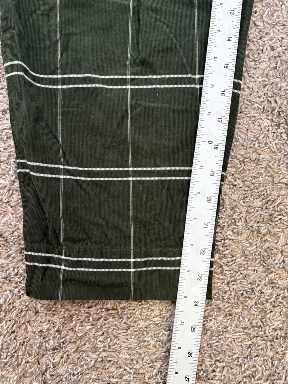 Madewell Corduroy Pull-On Mid-Rise Jogger Pants in Windowpane L - Picture 10 of 11